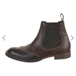 SERGIO ROSSI Men’s Leather Chelsea Boots – Italy | Retail –$1,100